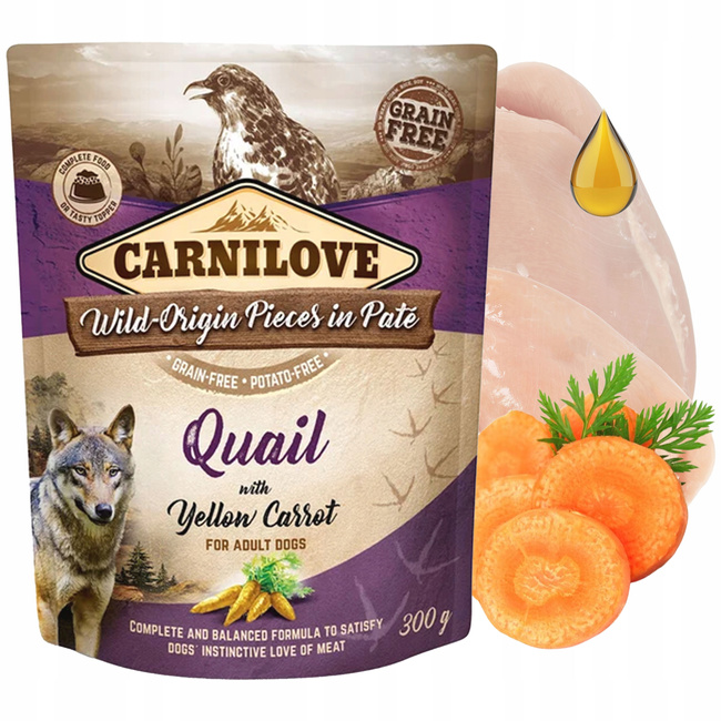 CARNILOVE DOG POUCH Mix smaków karma dla psa mokra 8 x 300g bezzbożowa