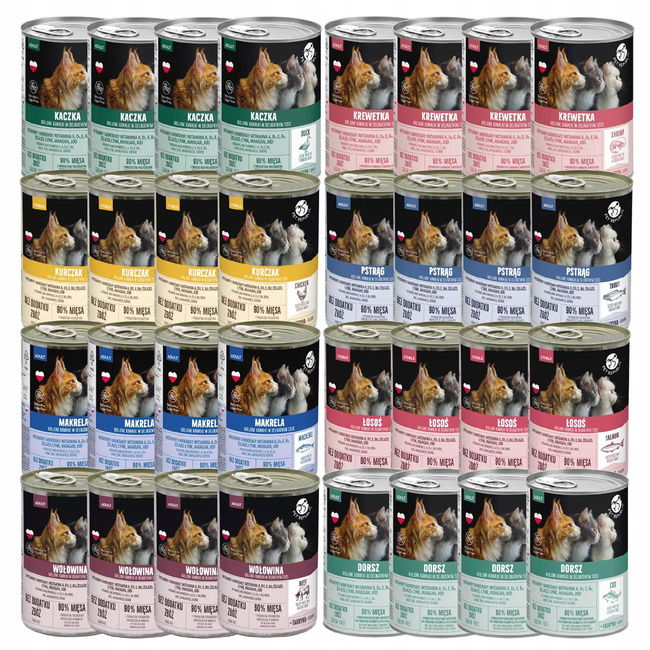 PET REPUBLIC karma mokra dla kota mix smaków 32 x 400g