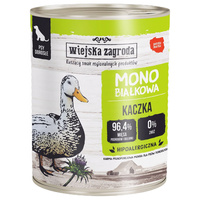 WIEJSKA ZAGRODA MONOPROTEIN Karma mokra dla psa Kaczka 400g