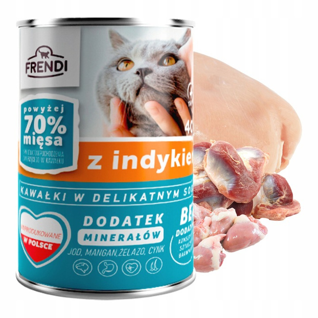 RAFI CAT FRENDI Karma mokra dla kota mix smaków 32 x 400g pełnowartościowa