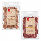 MACED Zestaw przysmaków dla psa Kabanosy 500g + Steki wołowe 500g