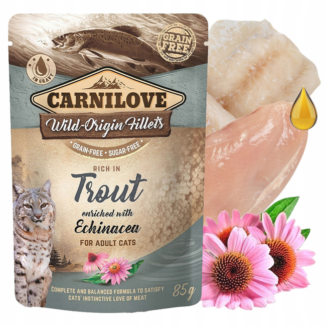 CARNILOVE CAT POUCH Mix smaków mokra karma dla kota 36 x 85g bezzbożowa