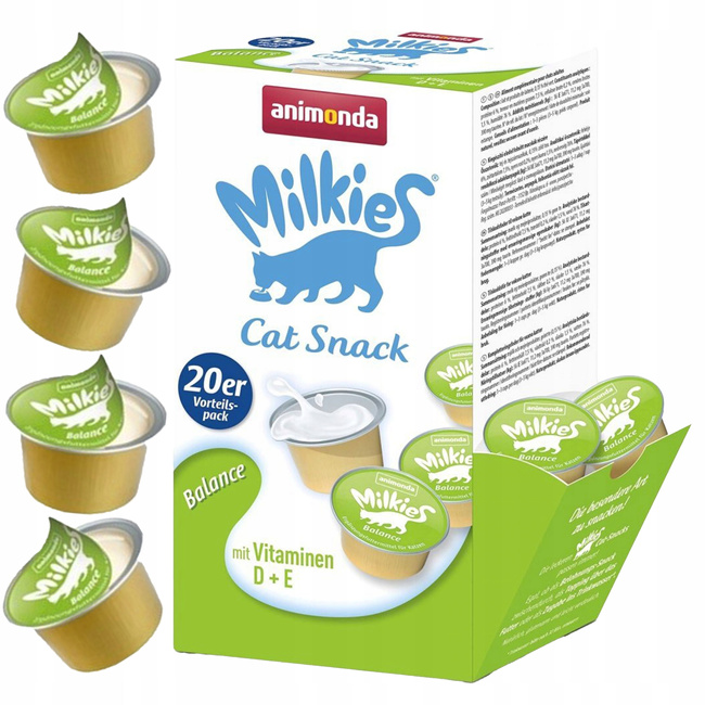 ANIMONDA Milkies przekąska smakołyk dla kota Mix 100 x 15g