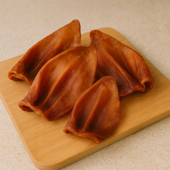 GACZOO 100% Naturalny przysmak dla psa Ucho Wieprzowe Duże XL 10 sztuk smakołyk