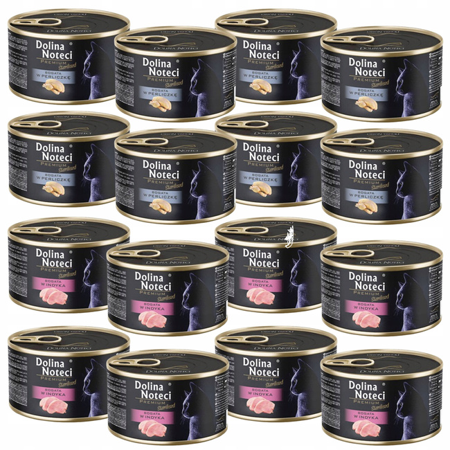 Dolina Noteci Premium Sterilised 16 x 185g mix karma mokra dla kotów sterylizowanych