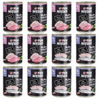 Pan Mięsko karma dla kociąt mokra 12 x 400g Mix