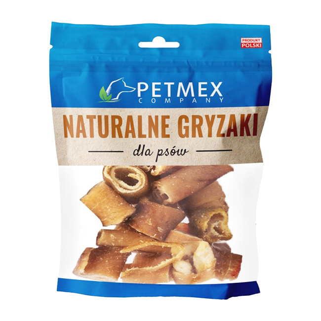 PETMEX Chrupki ze Skóry Wieprzowej Naturalny Gryzak dla psa 100g