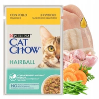 PURINA CAT CHOW HAIRBALL mokra karma dla kota w sosie Kurczak z Fasolką 85g