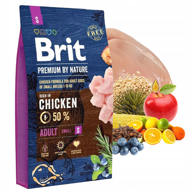 Brit By Nature 3 kg Chicken S sucha karma dla psa 