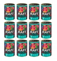 Karma mokra dla szczeniąt RAFI Junior Jagnięcina 12x400g