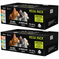 PET REPUBLIC Saszetka karma mokra dla kota rybno-mięsny mix smaków 96 x 85g