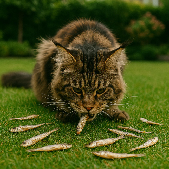 Gaczoo Przysmak dla kota Szprotki Bałtyckie 50g naturalny gryzak