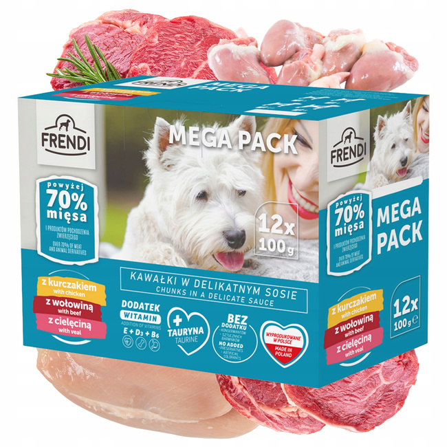 Frendi mokra karma dla psa 96 x 100g Mix Mega pack