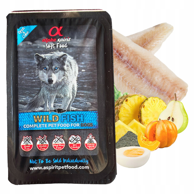 ALPHA SPIRIT Karma sucha dla psa Półmiękka mix smaków 2 x 200g Bezzbożowa