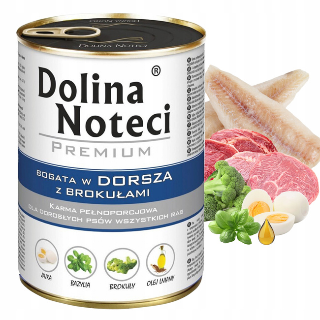 DOLINA NOTECI Premium Karma mokra dla psa Dorsz 400g