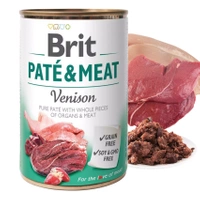 BRIT Pate & Meat mokra karma dla psa Dziczyzna 400g