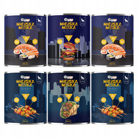 Gaczoo Miejska Miska bezzbożowa karma mokra dla psa mix smaków 6 x 800g