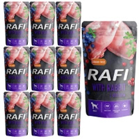 Karma mokra dla psa RAFI Królik 10 x 500g