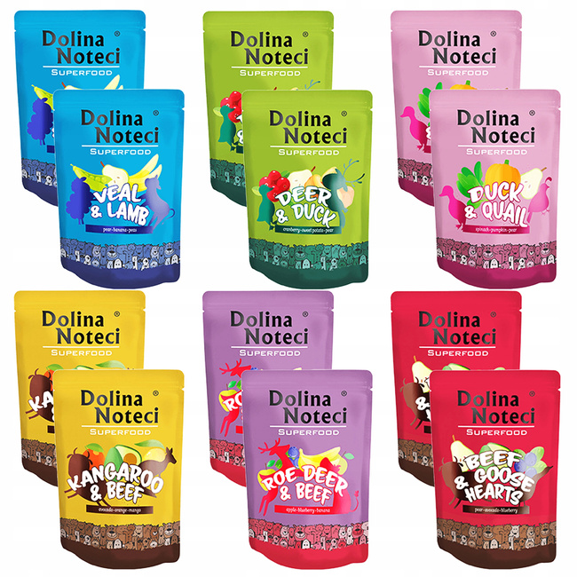 Dolina Noteci Superfood mokra karma dla psa 12 x 300g Mix