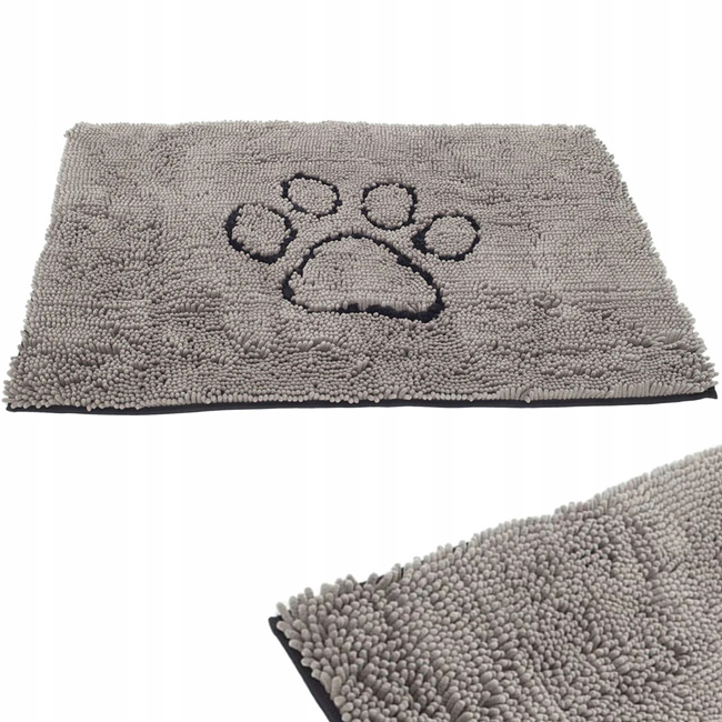 DIRTY DOG Mata Absorbująca wodę szara 58 x 41 cm