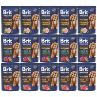 Brit By Nature Fillets in Gravy 15 x 85g Mix mokra karma dla psów