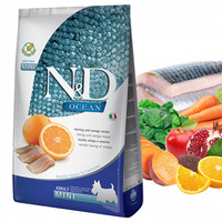 FARMINA N&D OCEAN zdrowa karma sucha dla psa Mini Adult Śledź 7kg