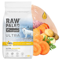 RAW PALEO ULTRA Medium&Large Indyk karma sucha dla psa 10 kg bezzbożowa