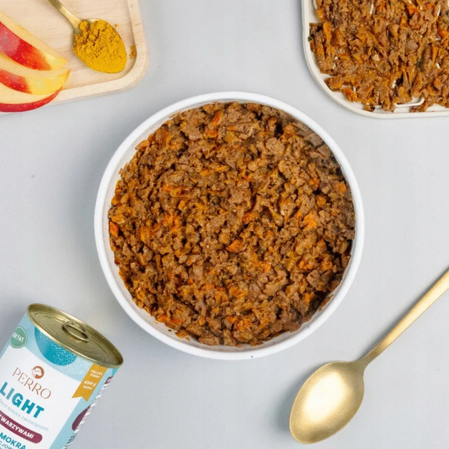 Perro LIGHT Monobiałkowa karma mokra dla psa indyk warzywa 800g