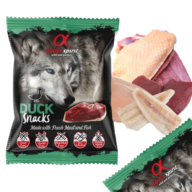 ALPHA SPIRIT Przysmak Treserki dla psa Kaczka 50g