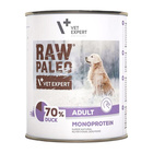 RAW PALEO Karma mokra dla psa Kaczka 800g Bezzbożowa