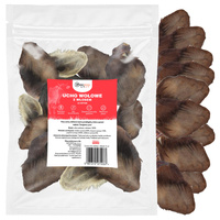 Przysmak dla psa Ucho Wołowe z włosem 10 szt GACZOO naturalny gryzak