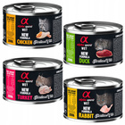 ALPHA SPIRIT Sterilised Karma mokra dla kota mix smaków 4 x 200g