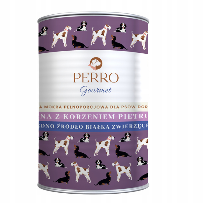 PERRO Gourmet Karma mokra dla psa Sarna z korzeniem pietruszki 400g