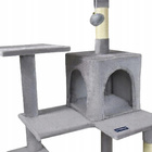Drapak dla kota Gaczoo duży wieża legowisko jasny szary 55 x 45 x 143 cm