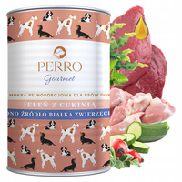 PERRO Gourmet Karma mokra dla psa Jeleń z cukinią 400g