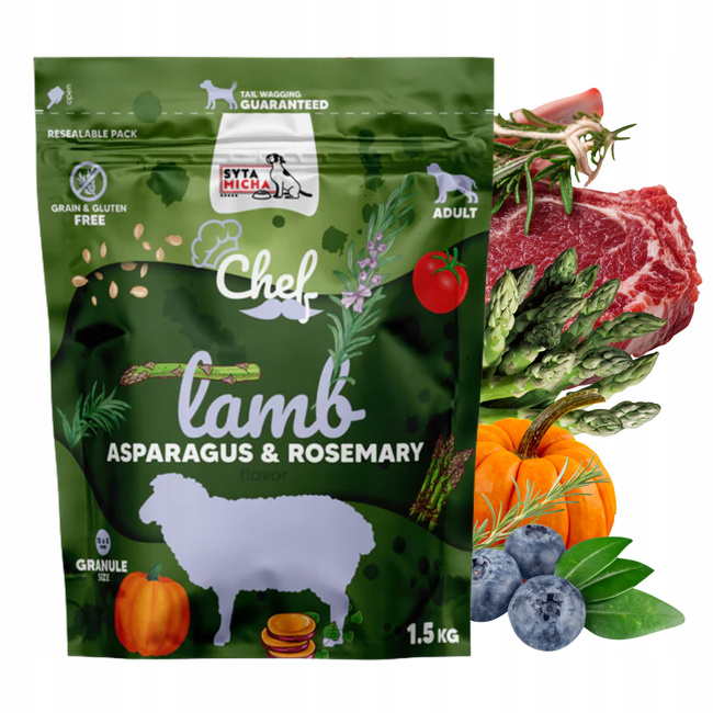 Syta Micha Karma sucha dla psa Jagnięcina 1,5 kg zdrowa