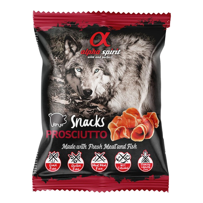 ALPHA SPIRIT Przysmak Treserki dla psa Prosciutto 50g