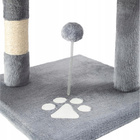 Drapak dla kota Gaczoo duży wieża legowisko jasny szary 40 x 40 x 116 cm