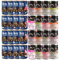 BRIT BY NATURE PET REPUBLIC Karma mokra dla psa mix smaków 32 x 400g