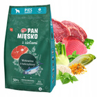 Pan Mięsko karma dla psa sucha z ziołami 3 kg Wołowina Tuńczyk S