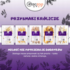 GACZOO 100% Naturalny przysmak dla psa Ucho Królicze z futrem 10 szt gryzak