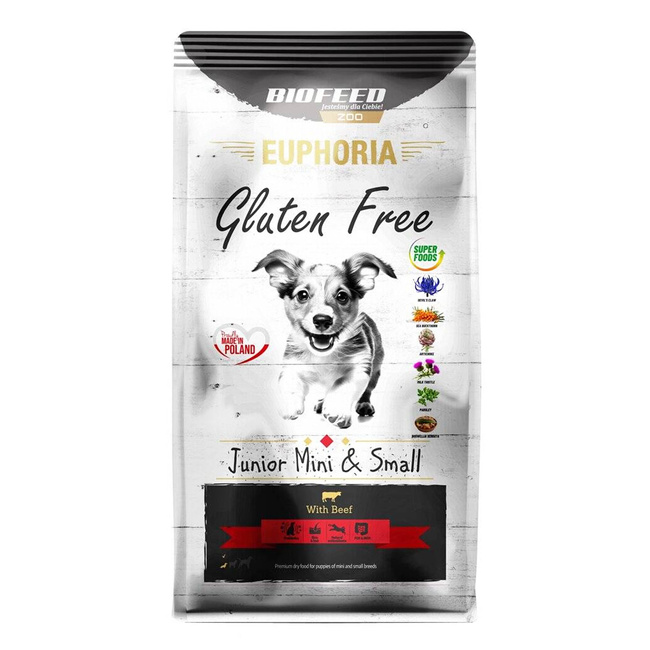 BIOFEED Euphoria Mini&Small karma sucha dla szczeniąt Wołowina 12 kg