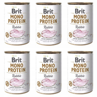 Brit Mono Protein 6 x 400g Rabbit mokra karma dla psa