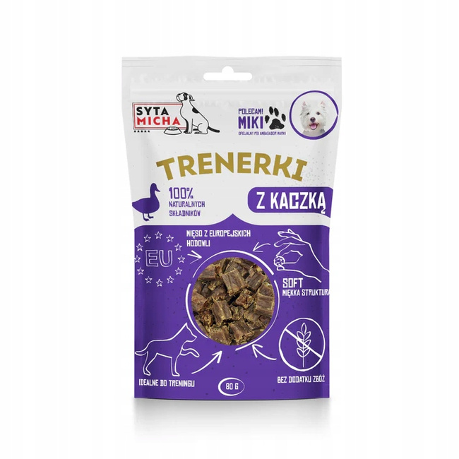Syta Micha trenerki dla psa jeleń 80g naturalny przysmak