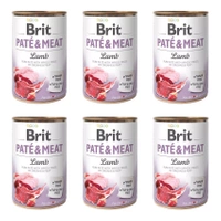 BRIT Pate & Meat mokra karma dla psa Jagnięcina bezzbożowa 6 x 400g