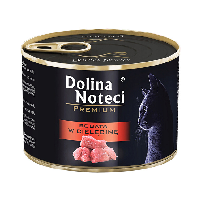 DOLINA NOTECI Premium Karma mokra dla kota Cielęcina 185g