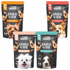 PAN MIĘSKO Kawałki w sosie Mix Smaków karma dla psa mokra 4 x 150g bez zbóż