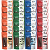 WIEJSKA ZAGRODA MONOPROTEIN paski przysmak smakołyk dla psa 24 x 100g mix