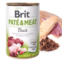 BRIT Pate & Meat mokra karma dla psa Kaczka 400g