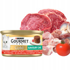 PURINA Gourmet Gold Cake karma mokra dla kota Wołowina 12 x 85g